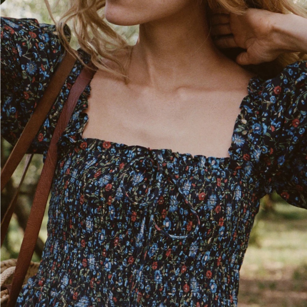 DOEN- NWT Bijou Dress in Noir Prairie de Montagne - Picture 4 of 7